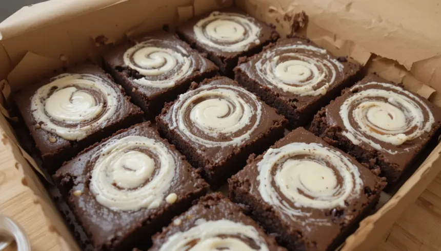 Box Brownies With Cream Cheese Swirl