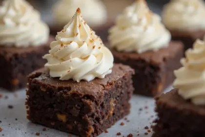 Brownies With Mousse