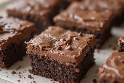 Brownies With Nutella Frosting