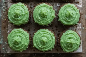 Brownies With Green Frosting