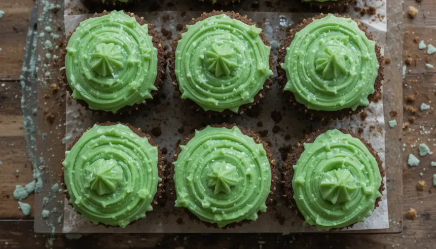 Brownies With Green Frosting