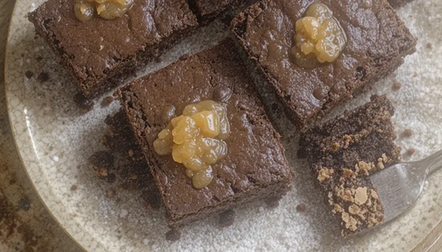Zucchini Brownies With Applesauce