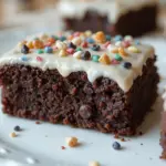 School Brownies With Icing