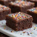 Chocolate Brownies With Sprinkles