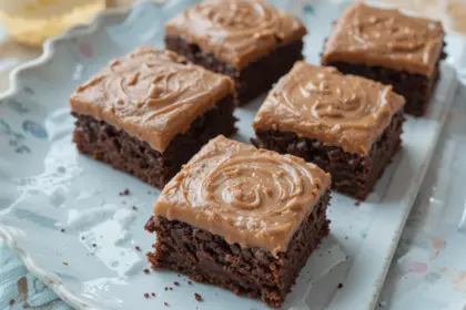 Brownies With Mocha Frosting