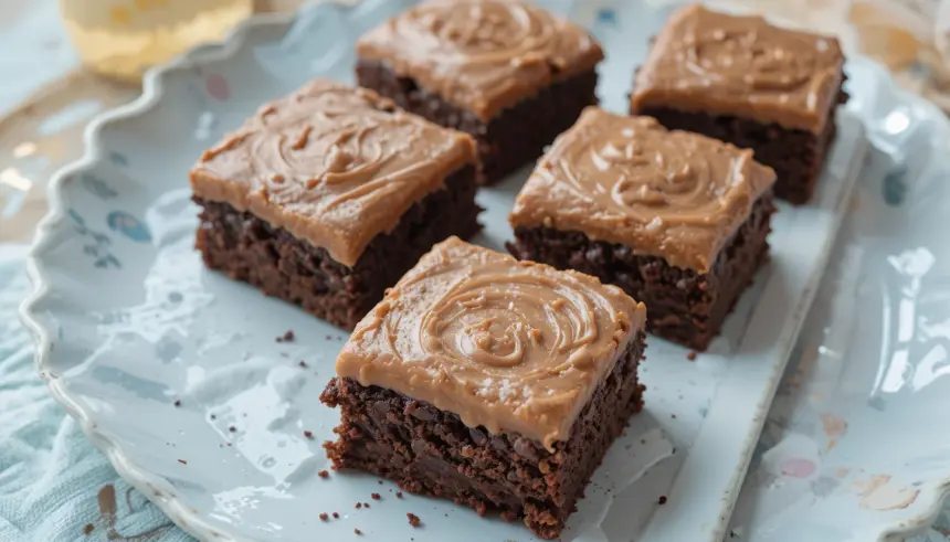 Brownies With Mocha Frosting