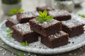 Brownies With Mint