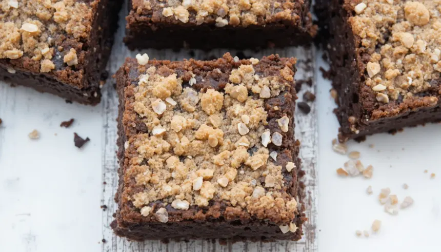Brownies With Shortbread Crust