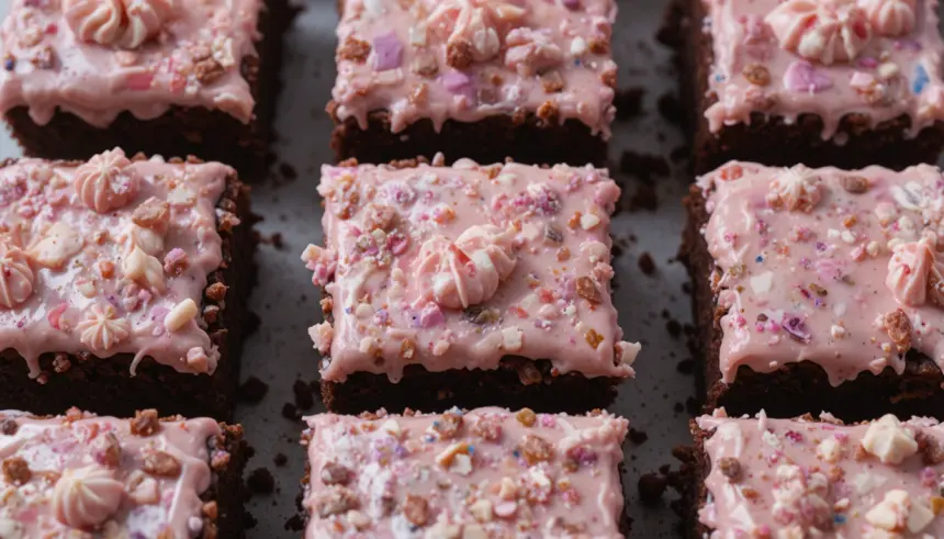 Cake Brownies With Frosting
