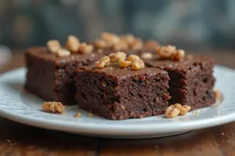 Fudge Brownies With Walnuts