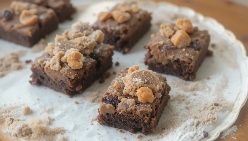 Brownies With Reeses Peanut Butter Cups Cookie Dough