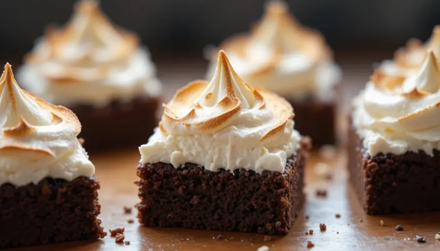Brownies With Meringue Topping