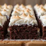 Hot Chocolate Brownies With Marshmallow Frosting