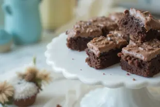 Mini Brownies With Frosting