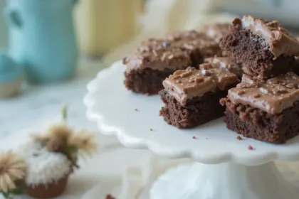 Mini Brownies With Frosting