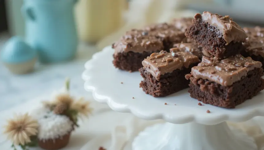 Mini Brownies With Frosting