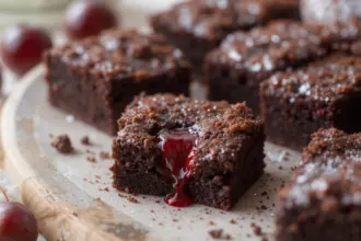 Black Forest Brownies With Cherry Pie Filling