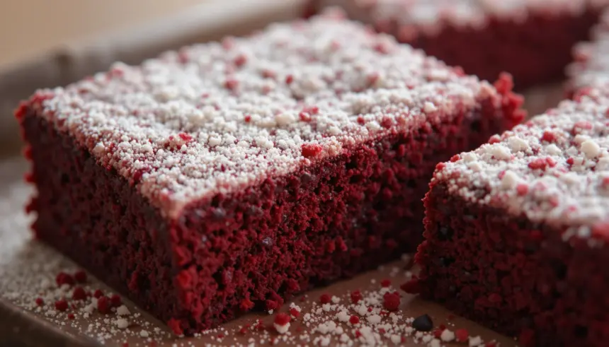 Red Velvet Brownies With Box Mix