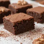 Walnut Brownies With Cocoa Powder