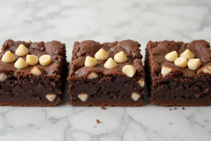 Chocolate Brownies With White Chocolate Chips