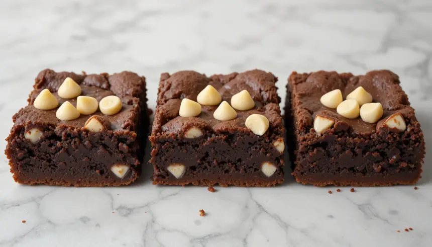 Chocolate Brownies With White Chocolate Chips
