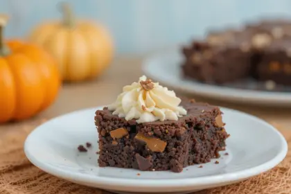 Weight Watcher Brownies With Pumpkin
