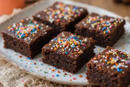 Homemade Brownies With Sprinkles