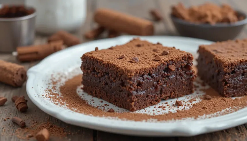 Chocolate Brownies With Cocoa