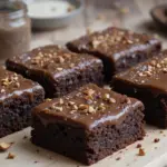 Bittersweet Espresso Brownies With Ganache