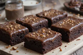 Bittersweet Espresso Brownies With Ganache