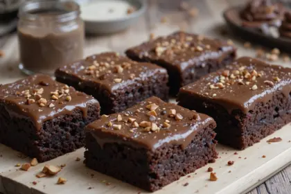 Bittersweet Espresso Brownies With Ganache