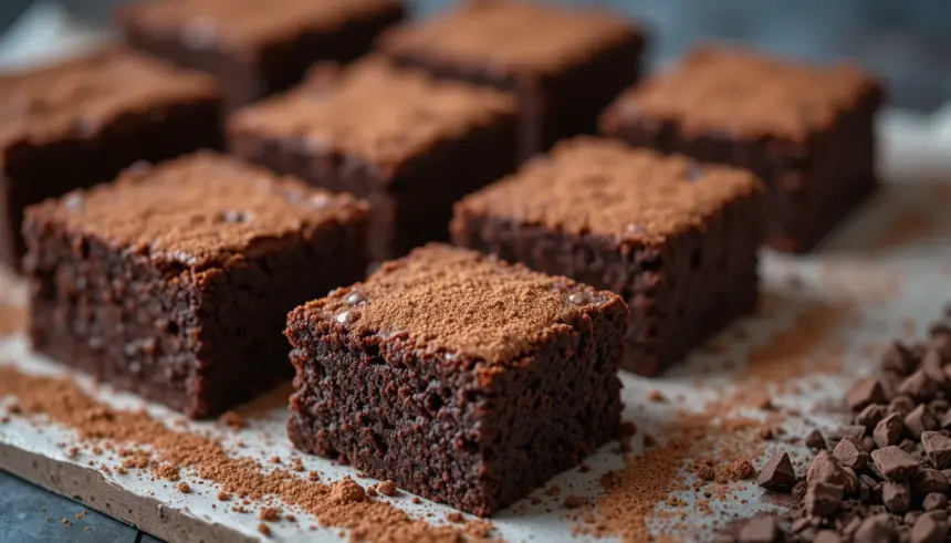 Double Chocolate Brownies With Cocoa Powder