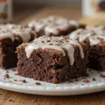 Nutella Brownies With Icing