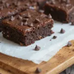 Bourbon Brownies With Chocolate Chips