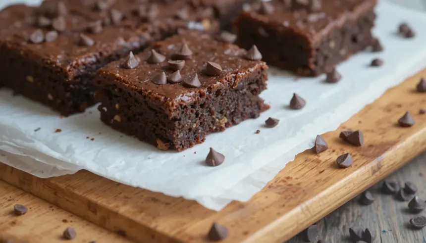 Bourbon Brownies With Chocolate Chips
