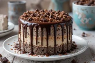 Chocolate Drip Cake With Brownies