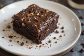 Fudge Brownies With Espresso Frosting