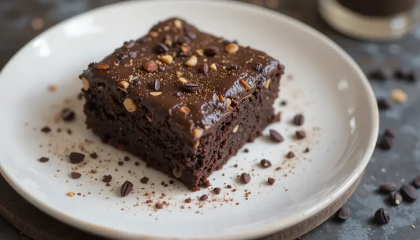 Fudge Brownies With Espresso Frosting