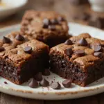 Zucchini Brownies With Dark Chocolate Chips
