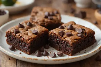 Zucchini Brownies With Dark Chocolate Chips