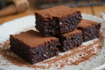 Espresso Brownies With Cocoa Powder