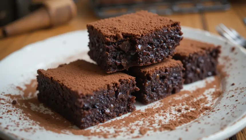 Espresso Brownies With Cocoa Powder
