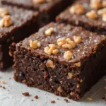 Vegan Fudge Brownies With Walnuts