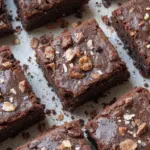 Chocolate Tahini Brownies With Chocolate Ganache
