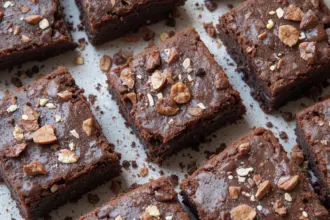 Chocolate Tahini Brownies With Chocolate Ganache
