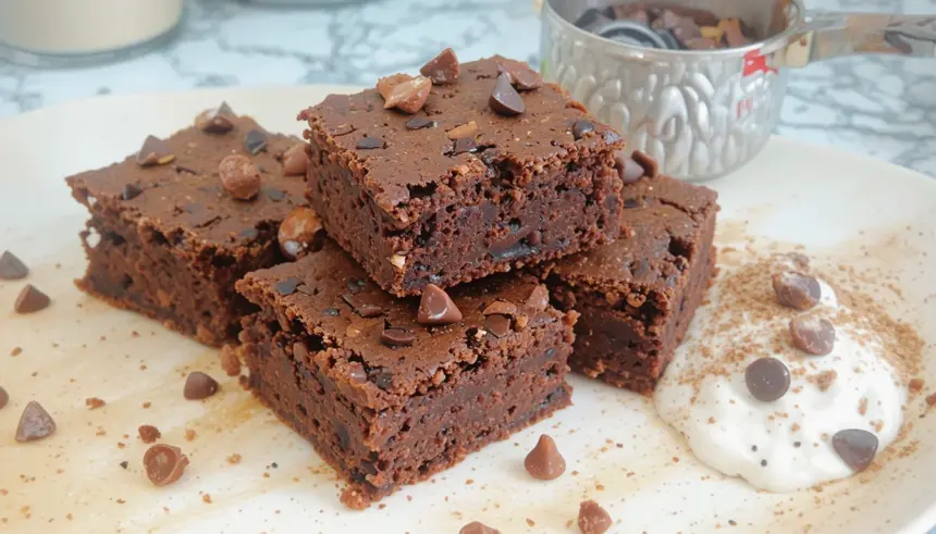 Protein Brownies With Chocolate Chips