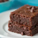 3 Ingredient Brownies With Chocolate Chips