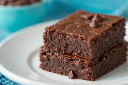 3 Ingredient Brownies With Chocolate Chips