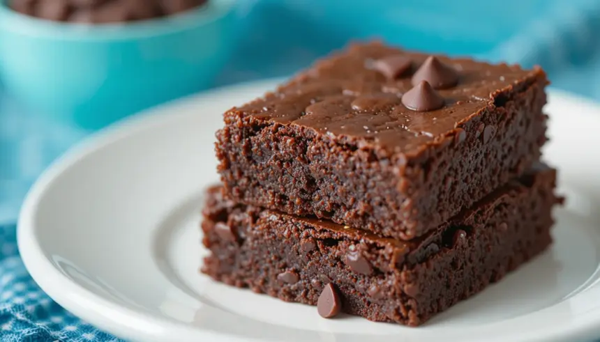 3 Ingredient Brownies With Chocolate Chips