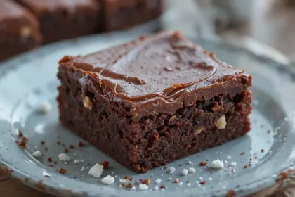 Protein Brownies With Chocolate Frosting